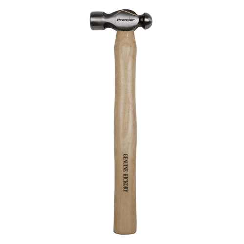 Ball Pein Hammer 12oz Hickory Shaft | Drop-forged steel head and fitted with straight-grained hickory shaft. | toolforce.ie