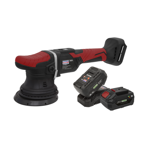 Sealey Cordless Orbital Polisher Kit 20V SV20 Series ¯125mm - 2 Batteries CP20VOPKIT2