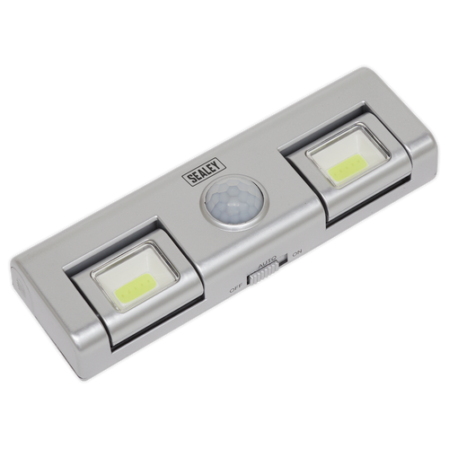 Sealey Auto Light 1W COB LED with PIR Sensor 3 x AA Cell GL93
