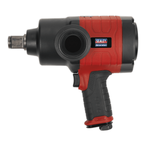 Air Impact Wrench 1"Sq Drive - Twin Hammer | Combination of composite materials, alloyed metals and twin hammer design result in a lightweight, durable and powerful air impact wrench. | toolforce.ie