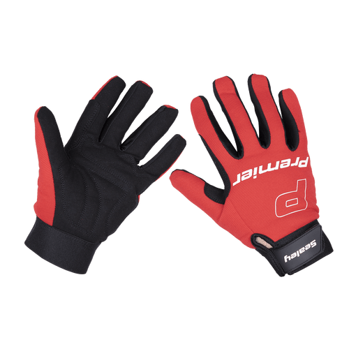 Mechanic's Gloves Padded Palm - Large Pair | Close fitting gloves suitable for professional workshop use. | toolforce.ie
