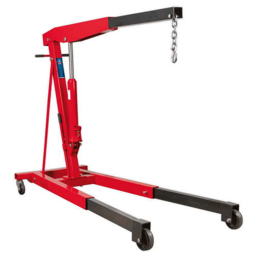 Fixed Frame Engine Crane with Extendable Legs 3tonne | Weighs 155kg and is perfect for heavy commercial, industrial and workshop use. | toolforce.ie