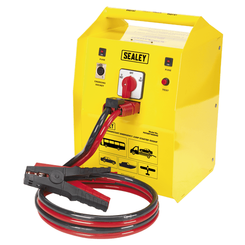 Sealey PowerStart Emergency Heavy-Duty Jump Starter 1000hp Start 12/24V PSTART1000HD