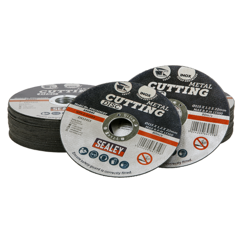 Sealey Cutting Disc Ø115 x 1.2mm 22mm Bore - Pack of 50 PTC115CET50