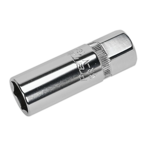 Spark Plug Socket 16mm 3/8"Sq Drive | Cold-forged Chrome Vanadium steel socket. | toolforce.ie