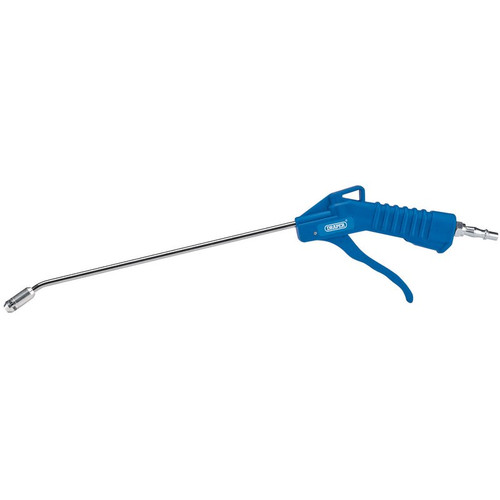 Draper Long Air Blow Gun 280mm 16435. Suitable for cleaning liquid, swarf or dust during manufacture or assembly.