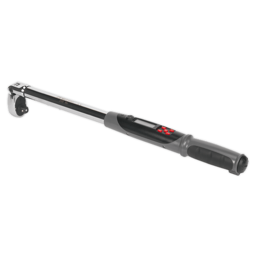 Angle Torque Wrench Flexi-Head Digital 1/2"Sq Drive 20-200Nm(14.7-147.5lb.ft) | Rugged and resilient digital torque wrench suitable for workshop and factory use. | toolforce.ie