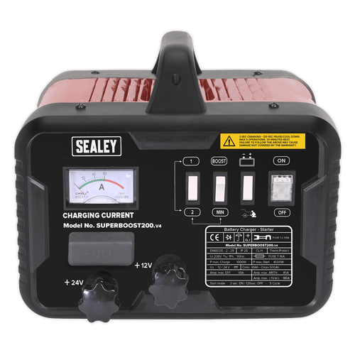 Starter/Charger 200/45Amp 12/24V 230V | Combination unit capable of both charging batteries and providing boost power to help start vehicles with flat batteries. | toolforce.ie