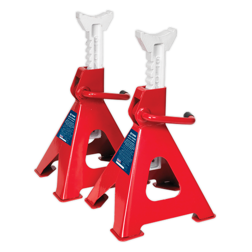 Sealey Axle Stands (Pair) 6tonne Capacity per Stand Ratchet Type VS2006