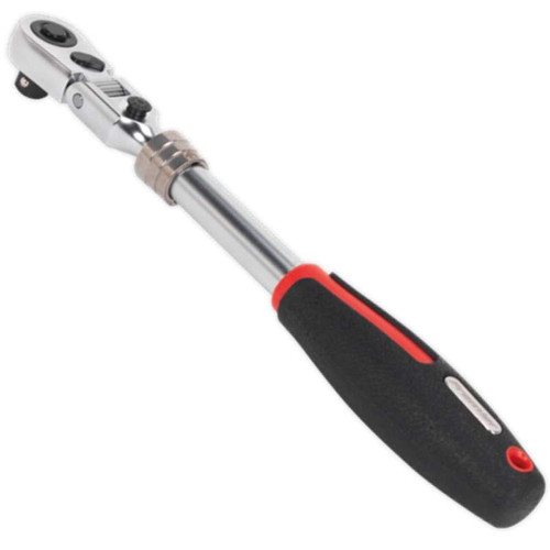 Sealey 3/8"Sq Drive Locking Flexi-Head Extendable Ratchet Wrench - Platinum Series AK8983