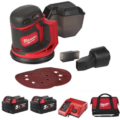 MILWAUKEE M18 RANDOM ORBITAL SANDER M18BOS125-502X