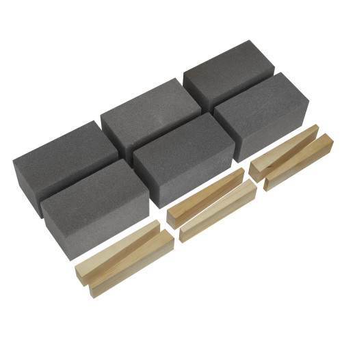 Sealey Floor Grinding Block 50 x 50 x 100mm 120Grit - Pack of 6 FGB120