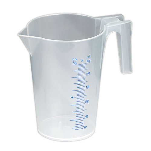 Sealey Measuring Jug Translucent 0.5L JT0500