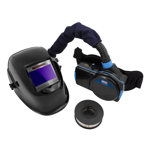 Sealey Welding Helmet with Powered Air Purifying Respirator (PAPR) Auto Darkening PWH616