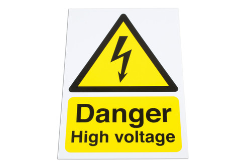 Laser Danger High Voltage Sign 6642