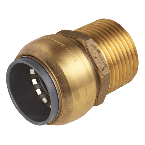 Sealey Straight Adaptor 15mm x 1/2"BSPT Brass SBA15BSA