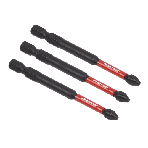 Sealey Phillips #2 Impact Power Tool Bits 75mm - 3pc AK8255