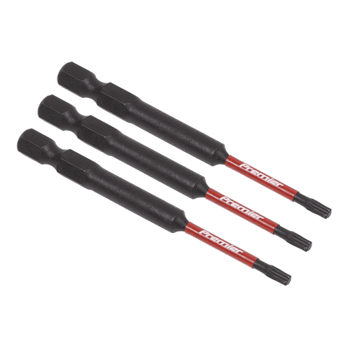 Sealey TRX-Star* T10 Impact Power Tool Bits 75mm - 3pc AK8265