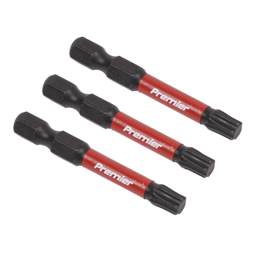 Sealey TRX-Star* T30 Impact Power Tool Bits 50mm - 3pc AK8245