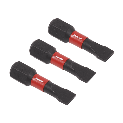 Sealey Slotted 5.5mm Impact Power Tool Bits 25mm - 3pc AK8202