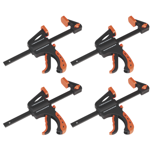 Sealey Ratchet Bar Clamp 150mm 4pc Set AK61014