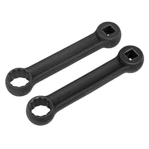 Sealey Mercedes Benz Engine Mount Spanner 16 & 17mm 2pc VS3005