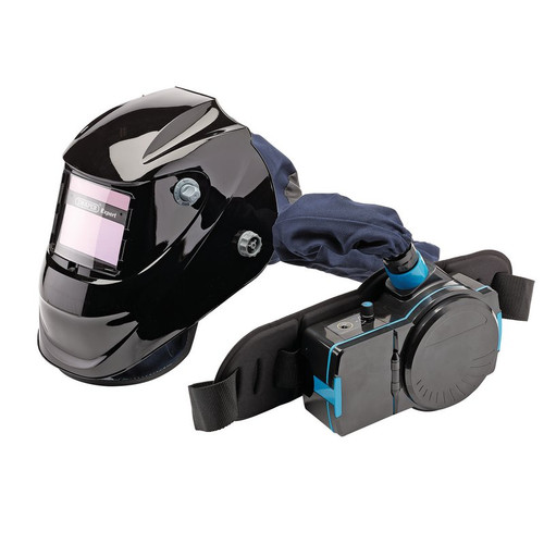 Draper Expert Air-Fed Parp Auto-Darkening Welding Helmet, Black 02518