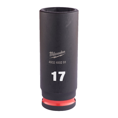 Milwaukee 17mm 3/8" Shockwave Impact Duty Deep Impact Socket 4932480291