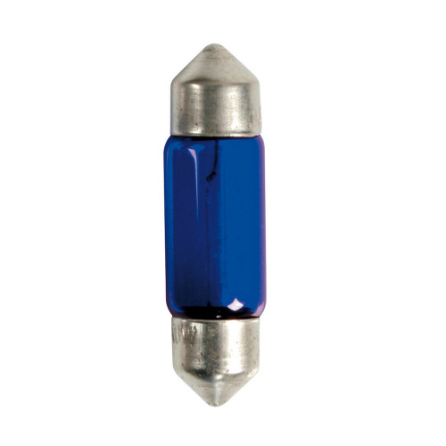 Lampa 12V Blue Dyed Glass, Festoon lamp 11x35mm 10W SV8,5-8 58367