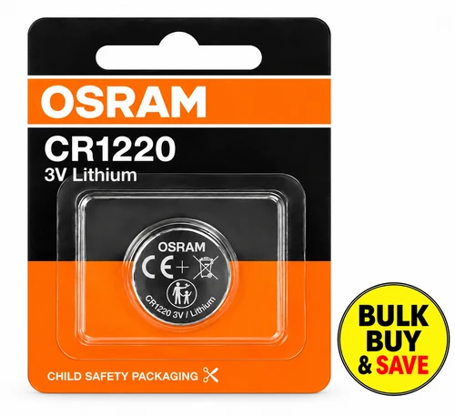 OSRAM 3V Lithium Coin Cell Battery CR1220 BULK BUY