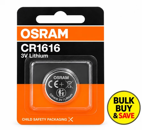 OSRAM 3V Lithium Coin Cell Battery CR1616 BULK BUY