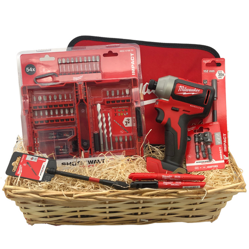 Milwaukee M18 Impact Driver & Bit Accessories Gift Hamper Toolforce