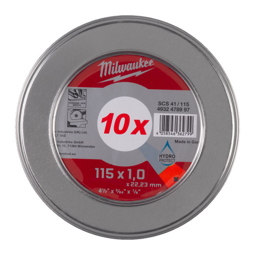 Milwaukee Thin Metal Cutting Discs 10 Pack PRO+ 4932478997