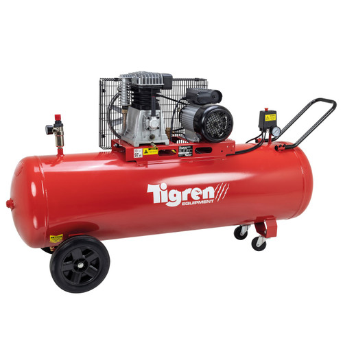 TIGREN 200ltr 3hp Belt-Driven Compressor 04394