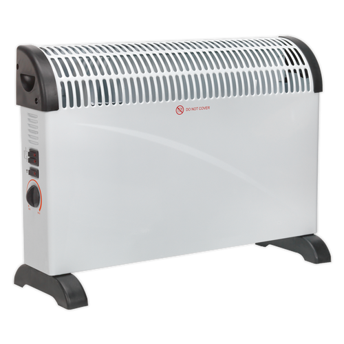 Sealey Convector Heater 2000W 3 Heat Settings Thermostat Turbo Fan CD2005T