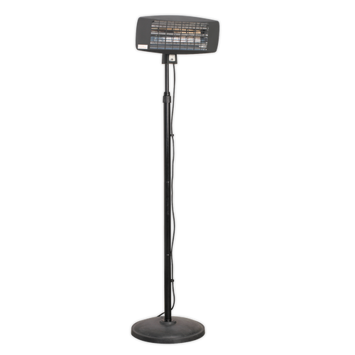 Sealey Infrared Quartz Patio Heater 2000W/230V with Telescopic Floor Stand IFSH2003