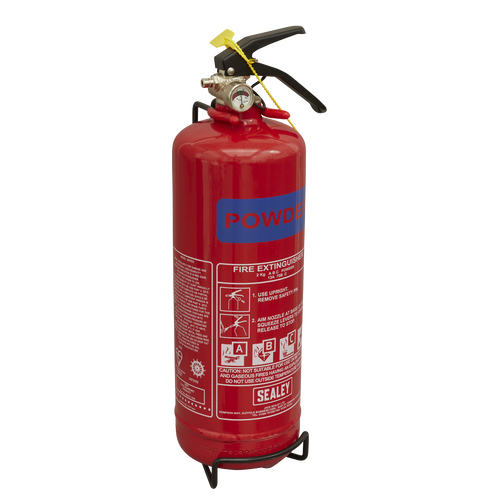 Sealey Fire Extinguisher 2kg Dry Powder SDPE02