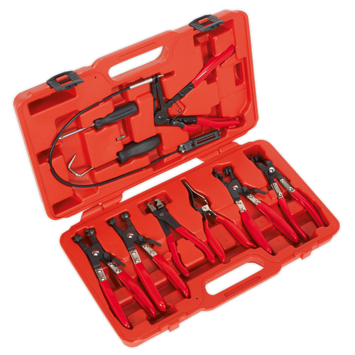 Sealey Hose Clip Removal Tool Set 9pc VS1662