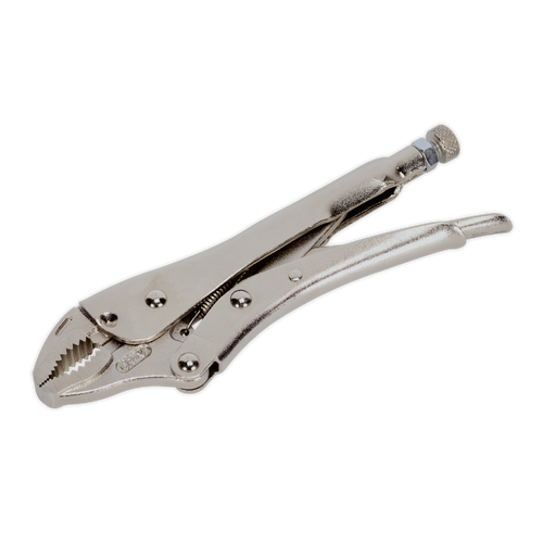 Sealey 180mm Locking Pliers Curved Jaws 0-35mm Capacity AK6820