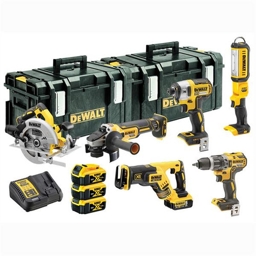 dewalt power tool kit yellow in black box DCK623P3-GB