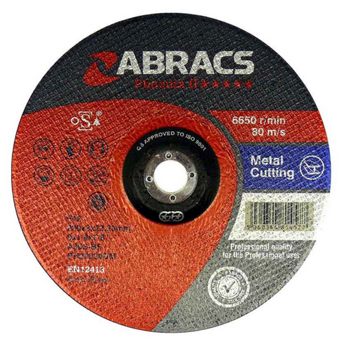 Abracs Phoenix II 125mm x 3mm x 22mm DPC Metal Cutting Disc PH12530DM