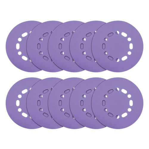Trend 10 Pack Aluminium Oxide Random Orbital 150mm Sanding Disc, 180 Grit