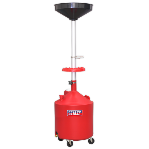 Sealey 80L Mobile Oil Drainer - Gravity Discharge AK80D