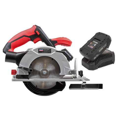 Sealey 20V 2Ah SV20 Series Ø150mm Cordless Circular Saw Kit CP20VCSKIT1