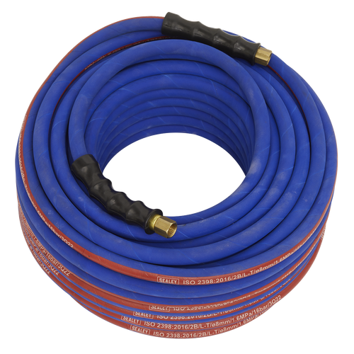 Sealey 30m x Ø8mm Extra-Heavy-Duty Air Hose with 1/4"BSP Unions AH30R