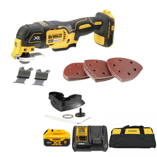 DeWalt 18V XR Brushless Cordless Multi Tool Kit DCS355P1-GB