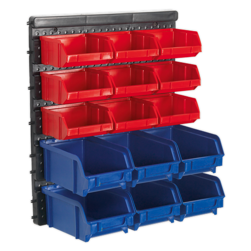 Sealey 15 Bin Wall Mounting Storage System TPS1569WM