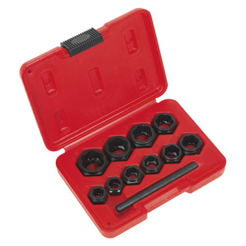 Sealey 11pc Spanner Type Bolt Extractor Set AK8183
