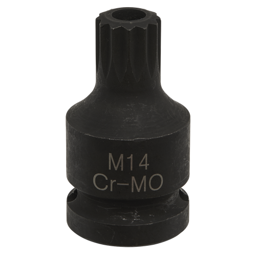 Sealey 1/2"Sq Drive M14 Security Spline Bit Brake Caliper Socket VS0987