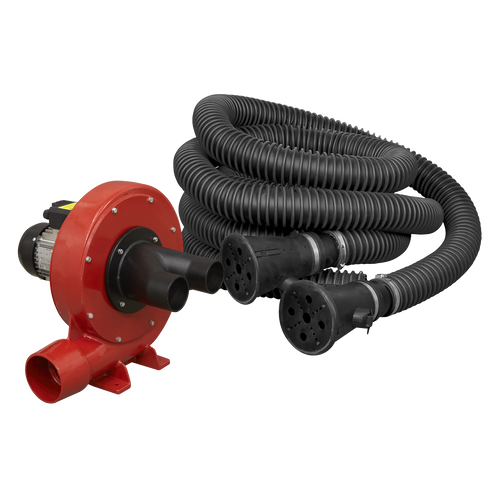 Sealey 370W Exhaust Fume Extraction System Twin Duct EFS102